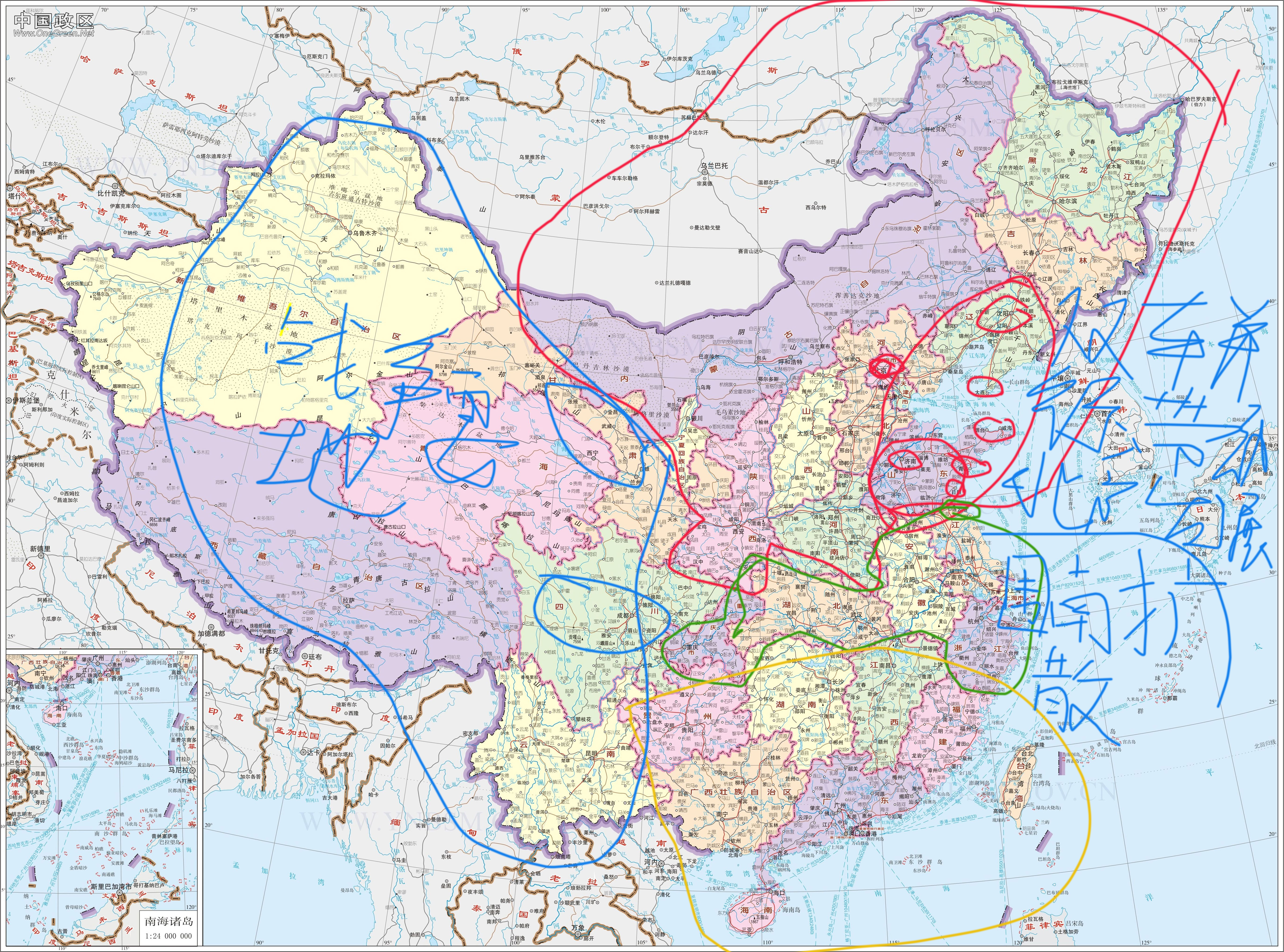中国规划地图